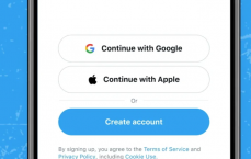 Twitter支持谷歌Google以及苹果Apple ID登录与创建推特账号